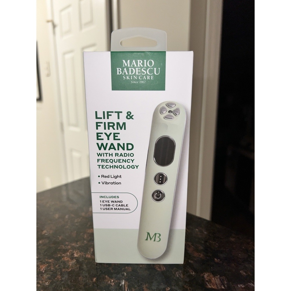 Mario Badescu Lift & Firm Eye Wand Red Light Vibration Rechargeable Tool #1165